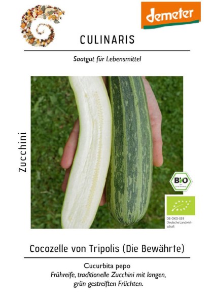 Zucchini Cocozelle von Tripolis (MHD 06/2024)